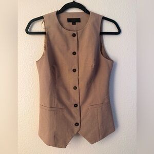 Zara Women Tailored Vest in Dusty Pink S